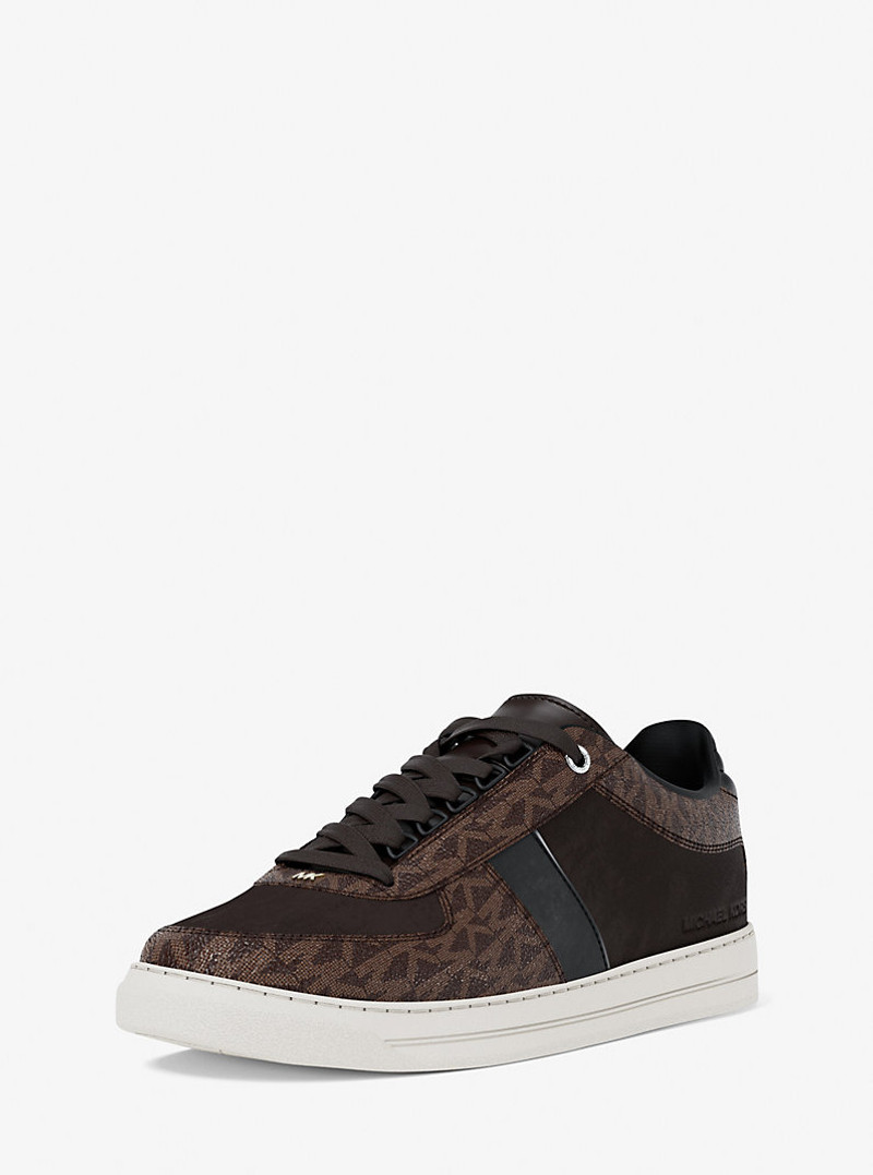 MICHAEL KORS Brady Mixed-Media Sneaker outlook