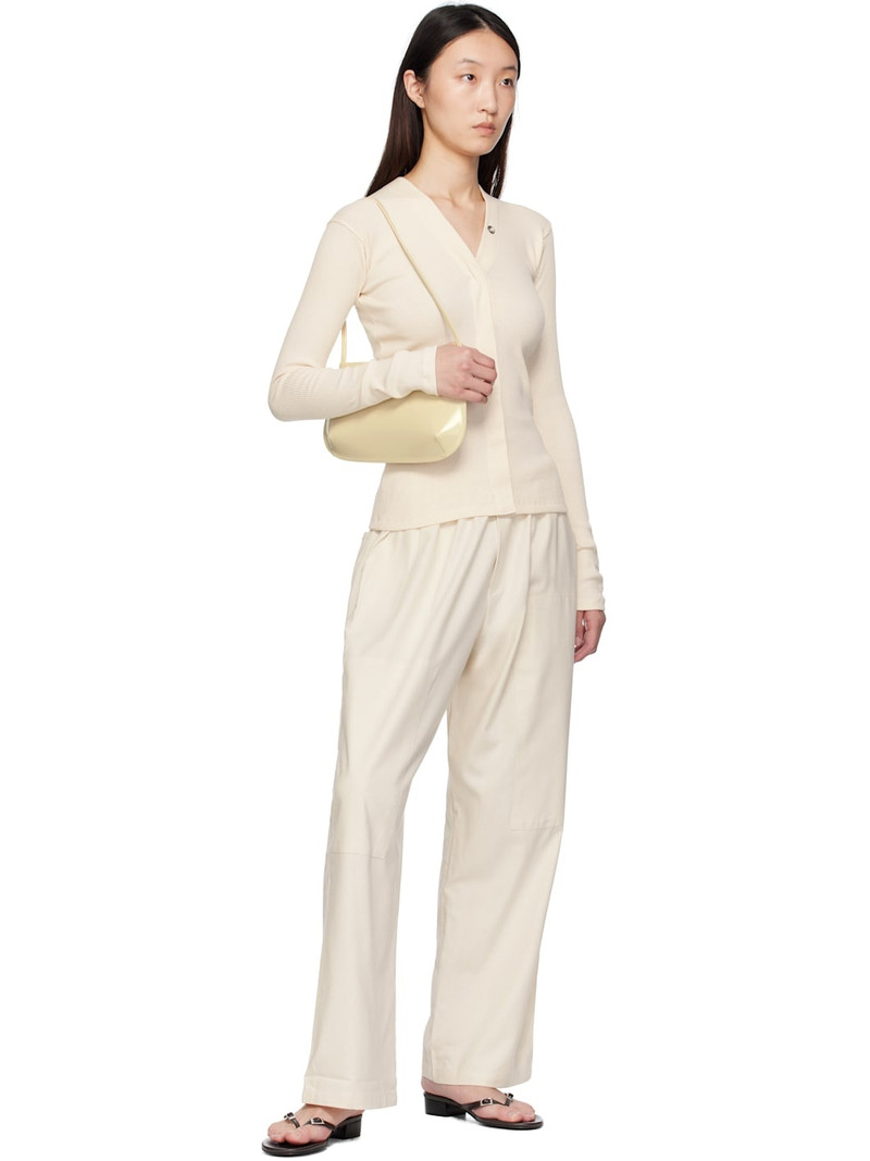 BASERANGE Beige Tav Snaps Cardigan outlook