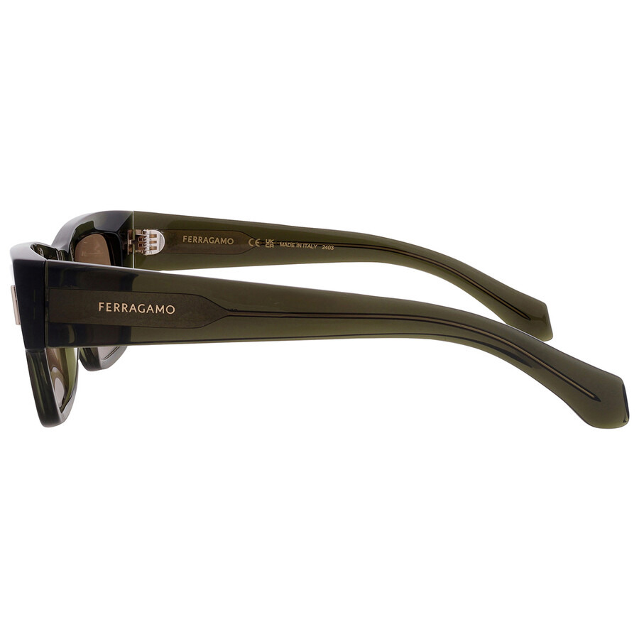 Ferragamo Brown Rectangular Men's Sunglasses SF2011S 320 53 - 4