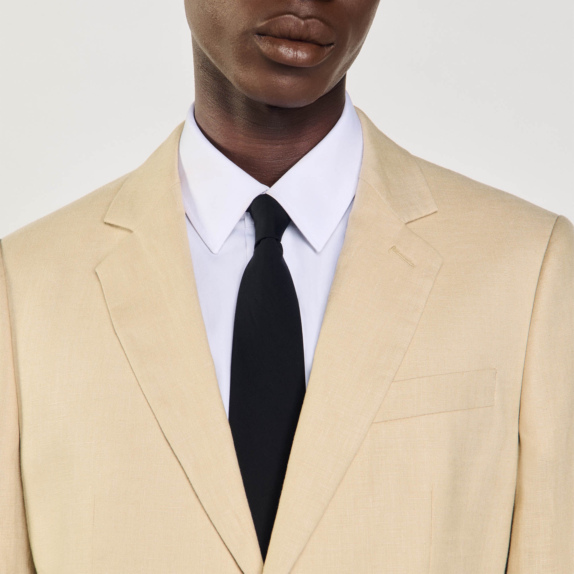 LINEN SUIT JACKET - 4