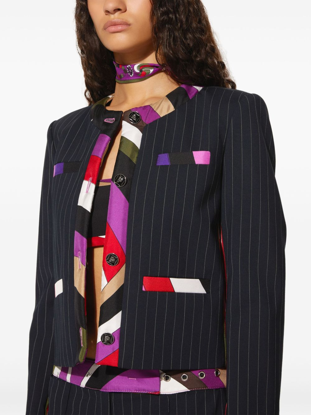 Iride-print jacket - 5
