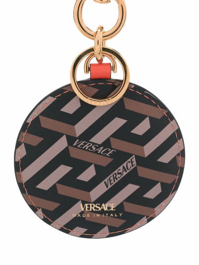 VERSACE logo print keyring outlook