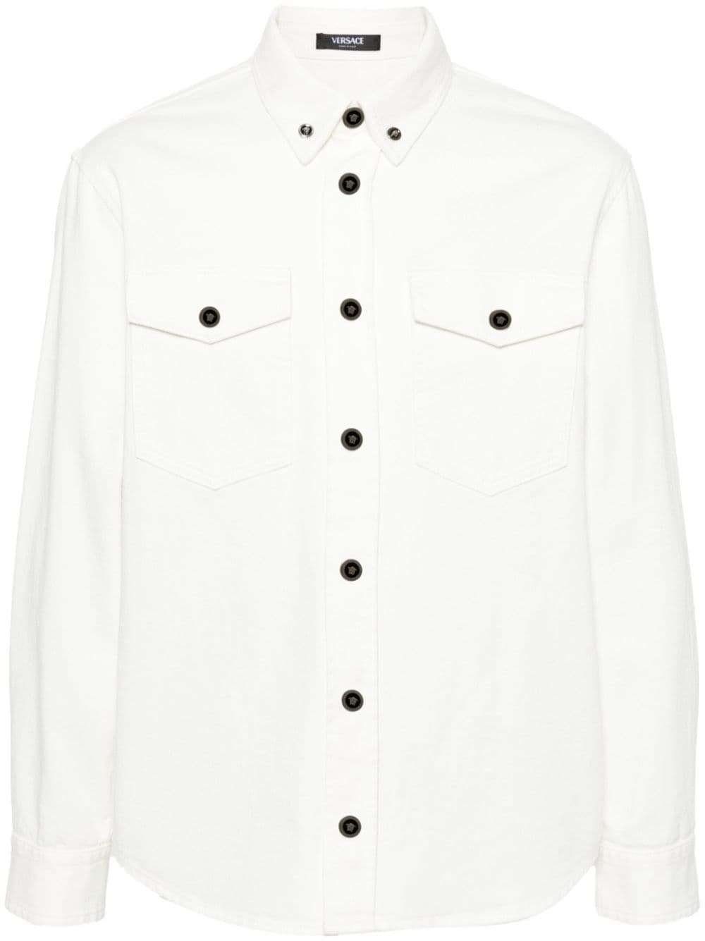 Medusa-buttons cotton shirt - 1