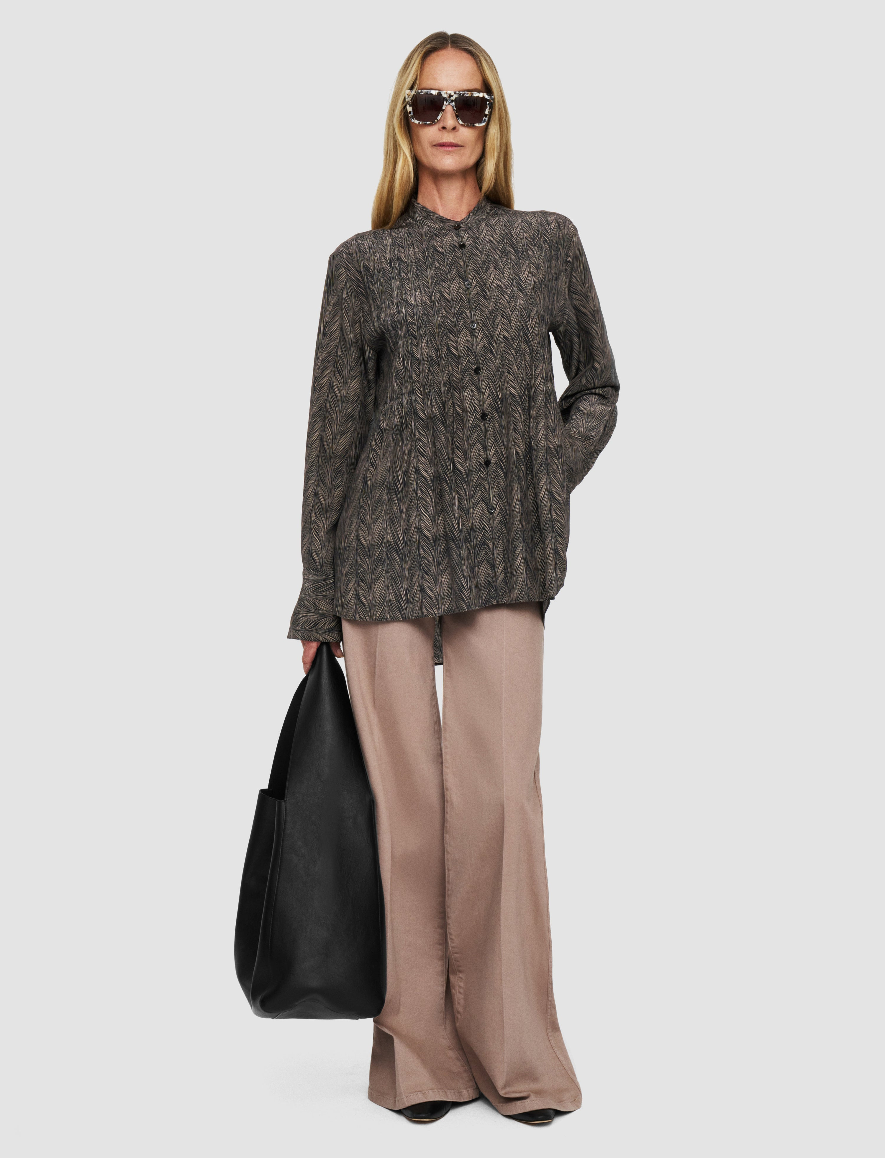 Albin Crepe de Chine Print Silk Blouse - 2
