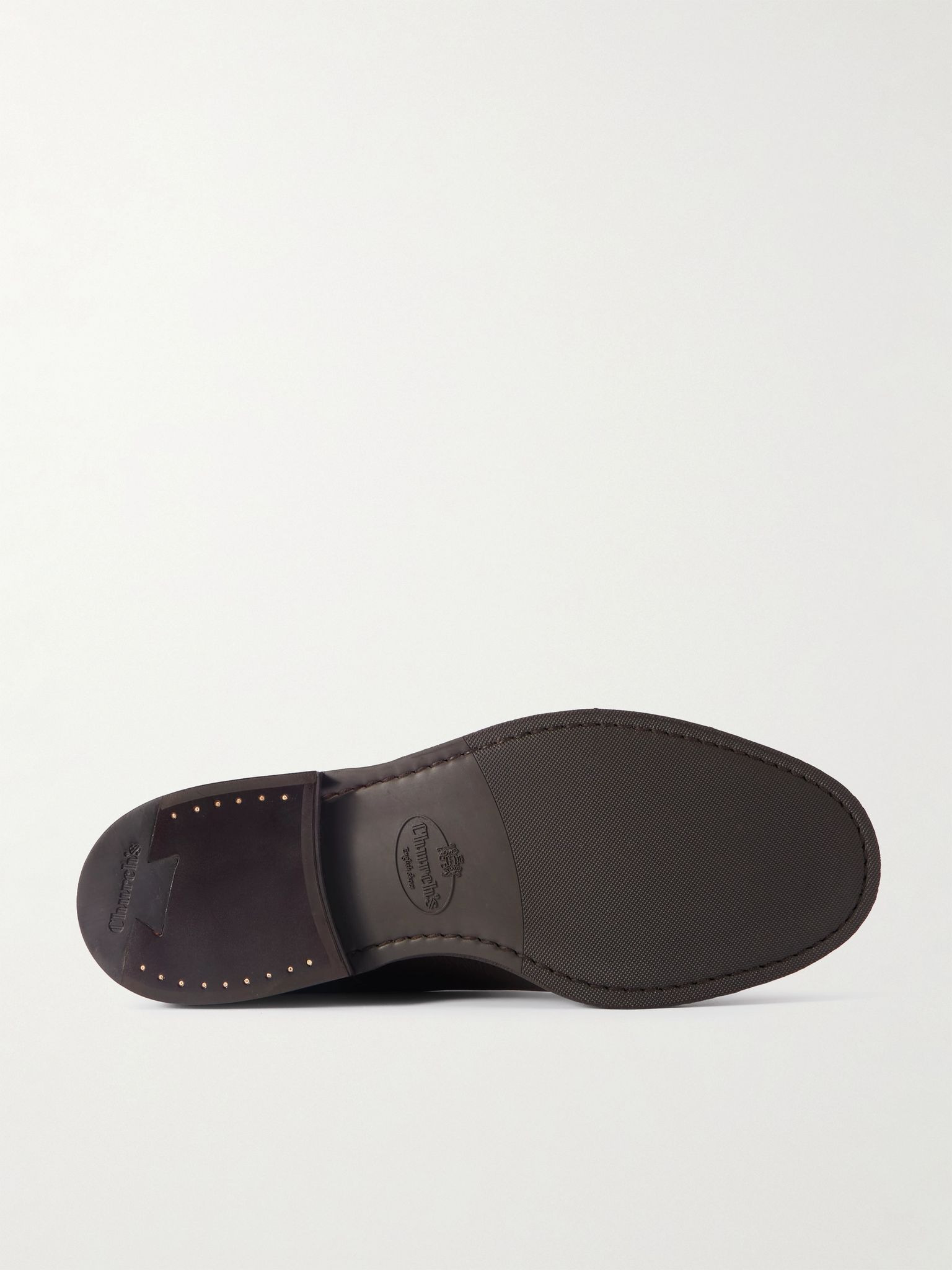 Padstow Full-Grain Leather Derby Shoes Dark brown - 3