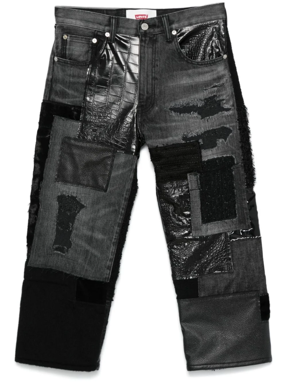 x Levi's patchwork jeans - 1