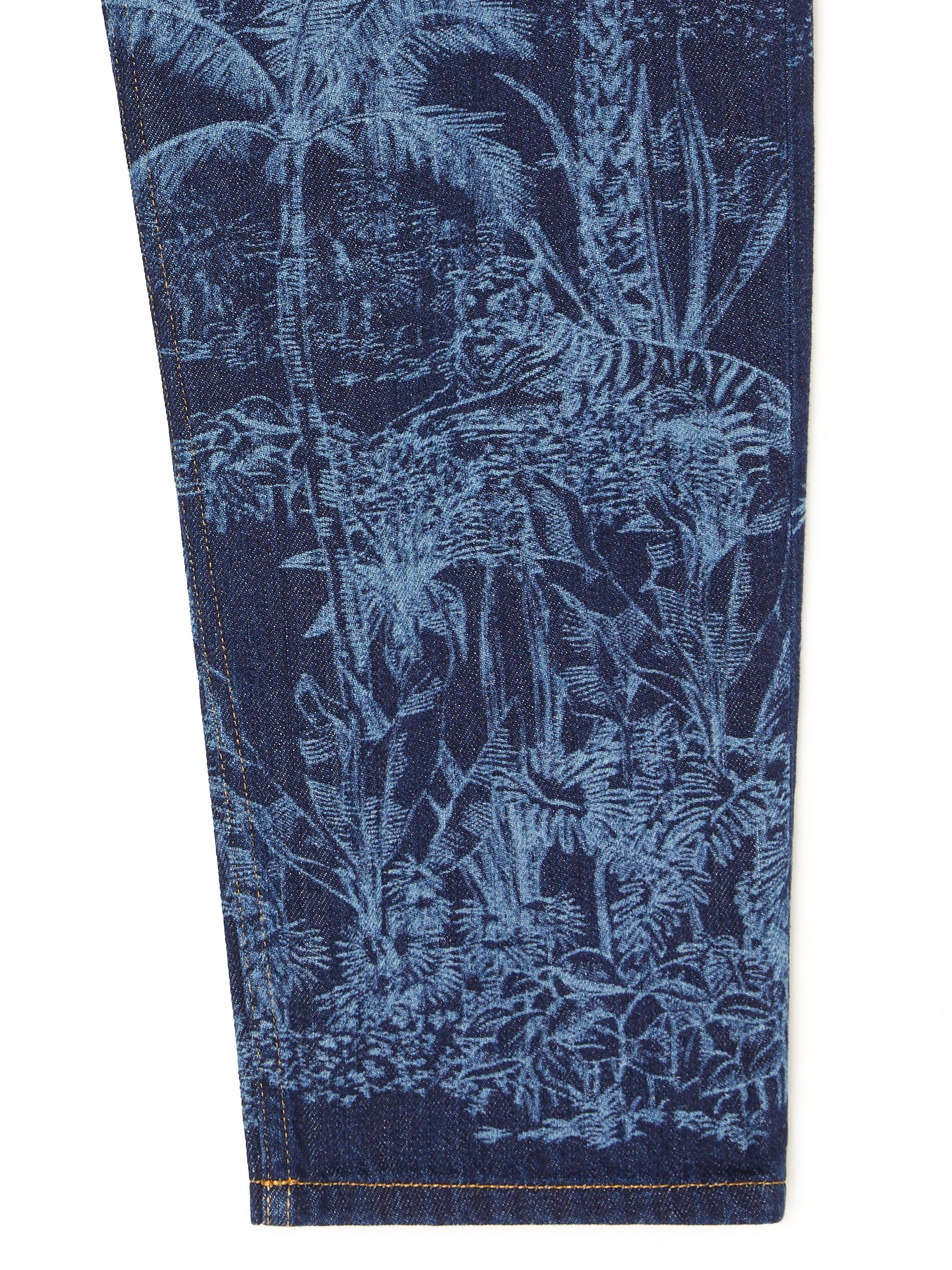 Jungle Toile De Jouy Denim Pants - 8