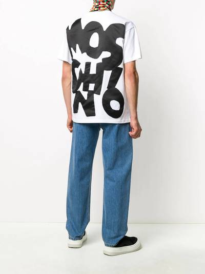 Moschino contrast logo print T-shirt outlook