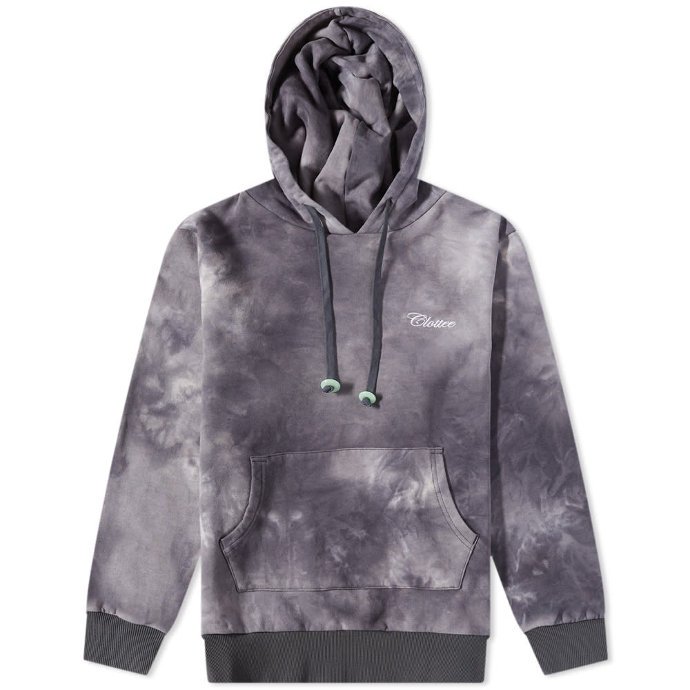 CLOTTEE By CLOT Tie Dye Script Logo Popover Hoodie - 1
