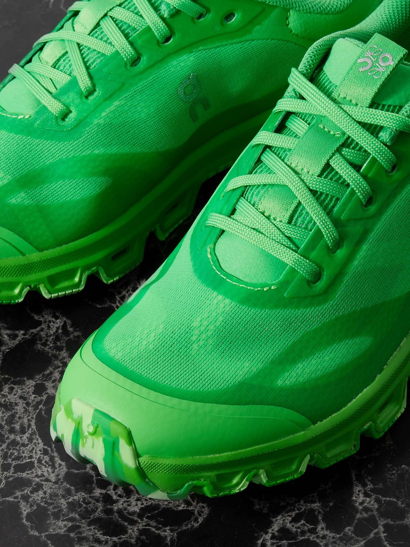 + ON CLOUDVENTURE 2.0 rubber-trimmed recycled-mesh sneakers Leaf green - 4