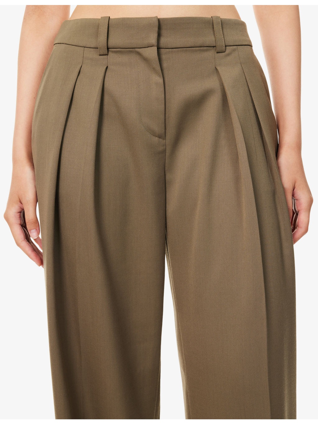 Daytona Pleated Wool Trousers - 5