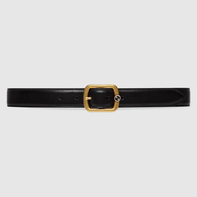 Belt with rectangular buckle 1