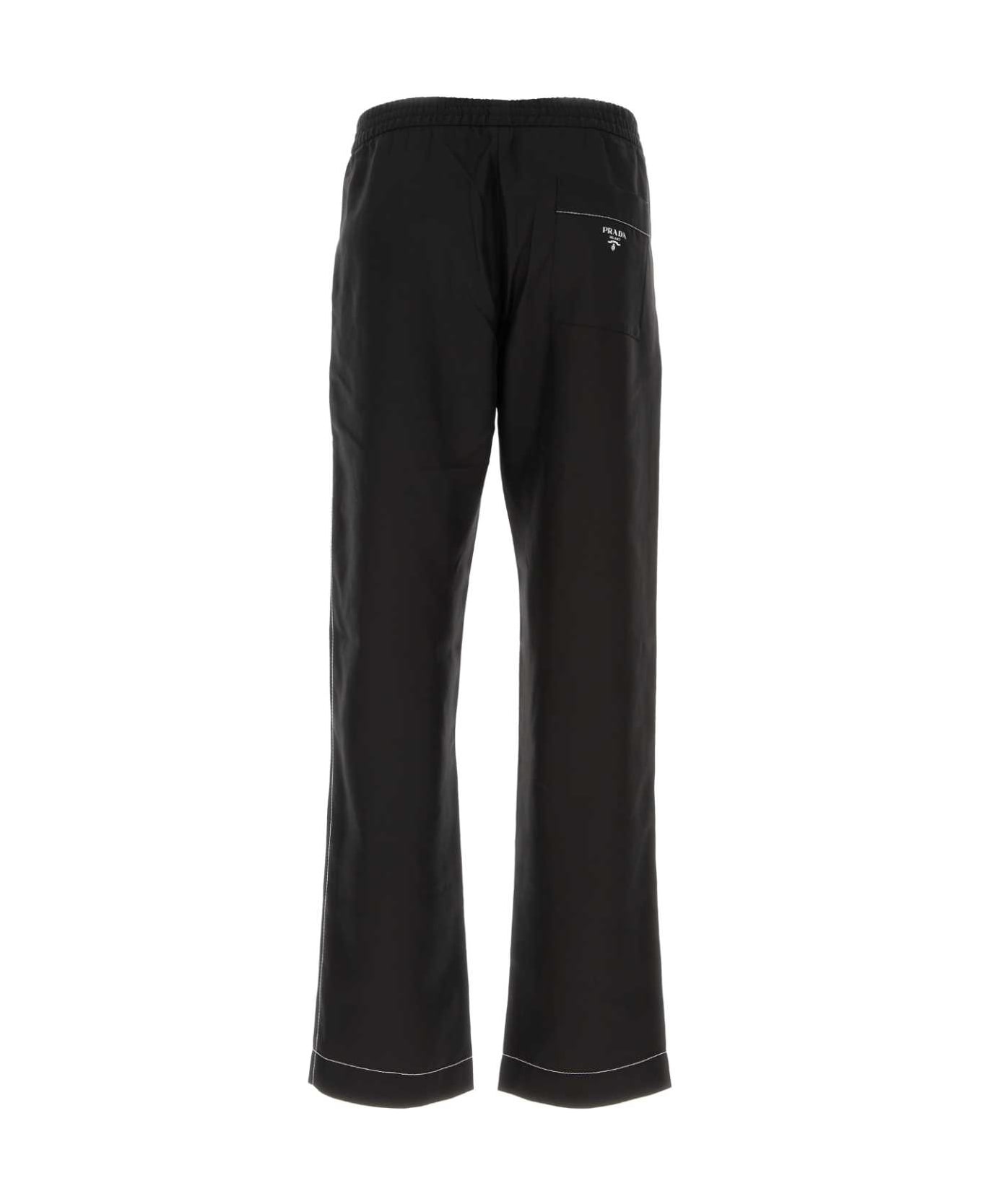 Black Silk Pyjama Pant - 2