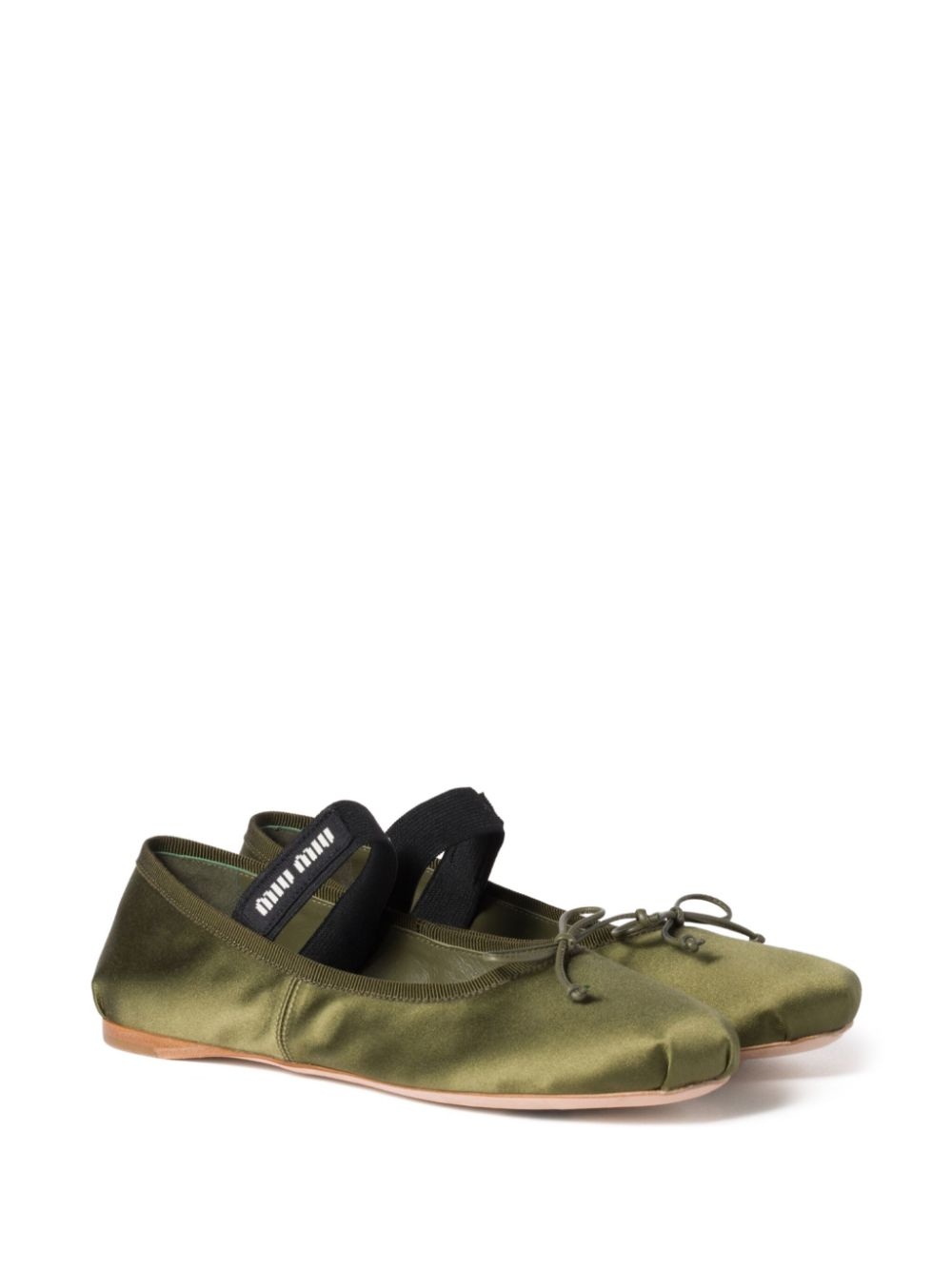 satin ballerina shoes - 2