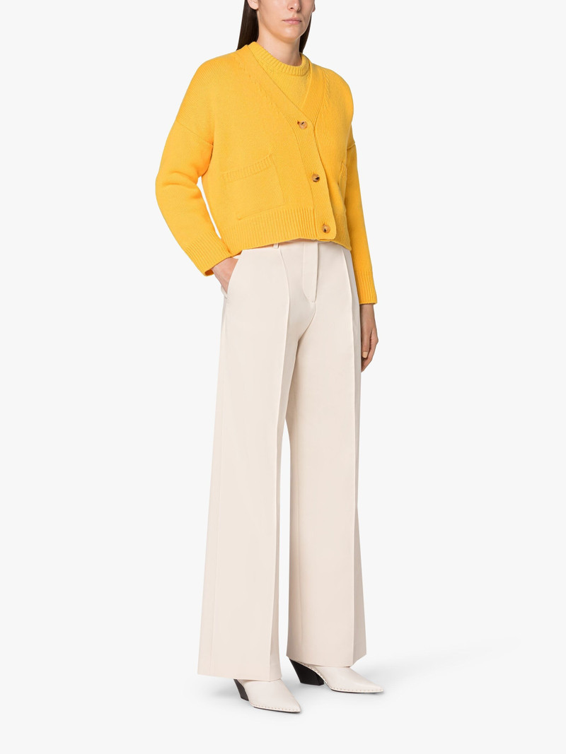 Mackintosh KELLE YELLOW WOOL CARDIGAN outlook