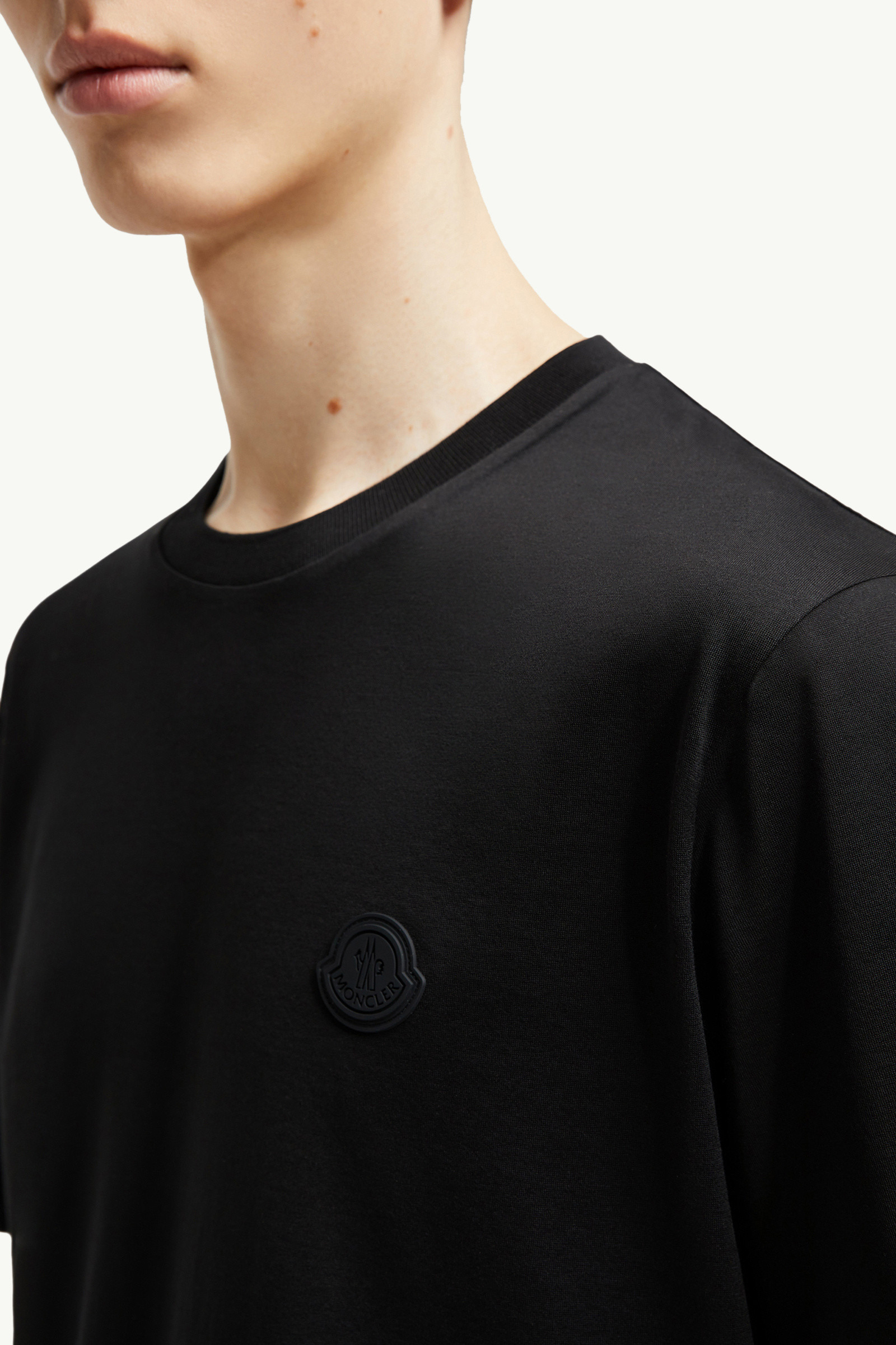 Vertical Back Logo Cotton T-Shirt - 6