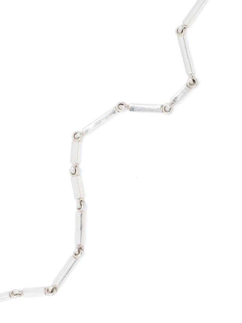 Cuadrangular silver necklace 3