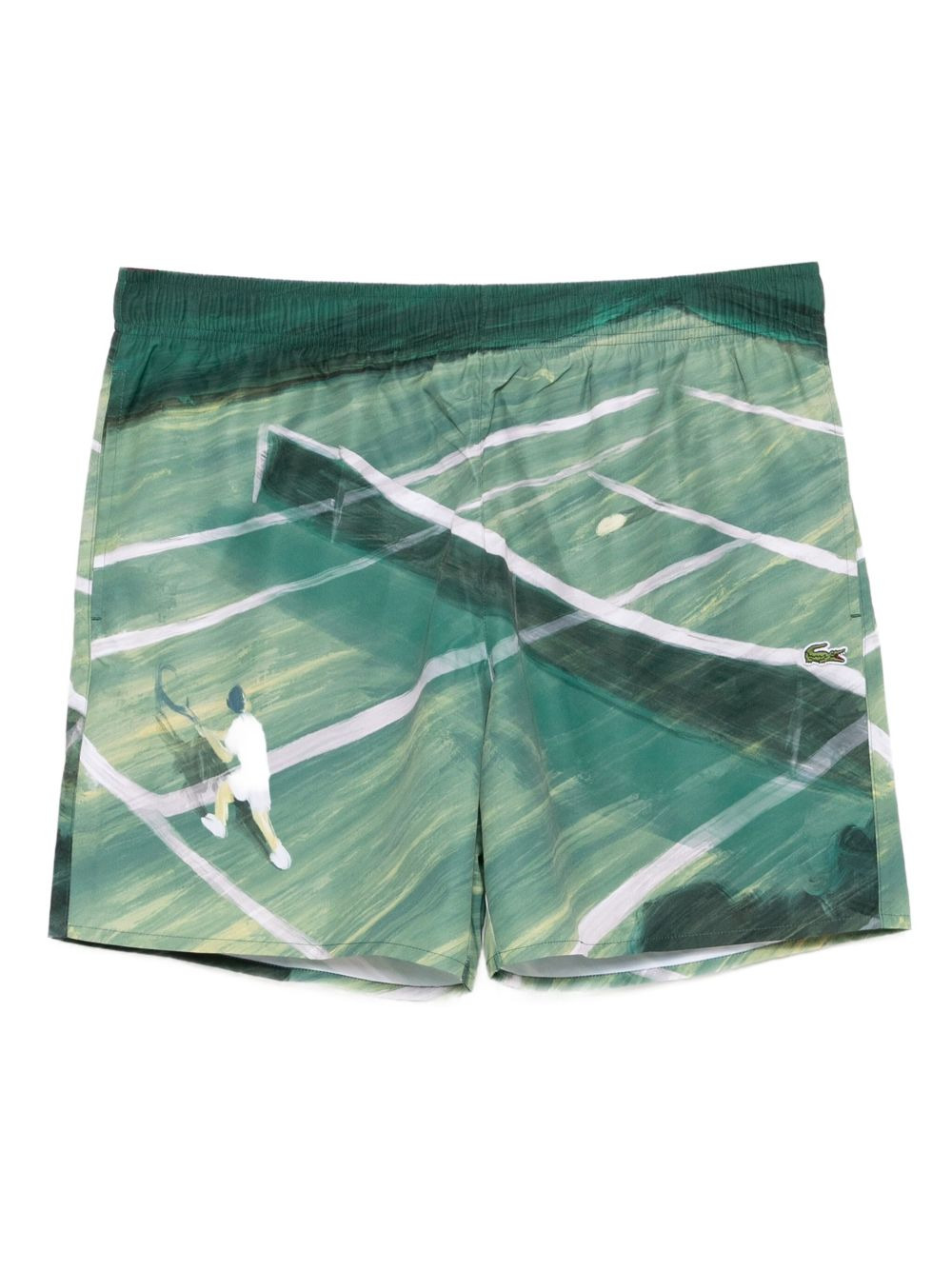 graphic-print swim shorts - 1