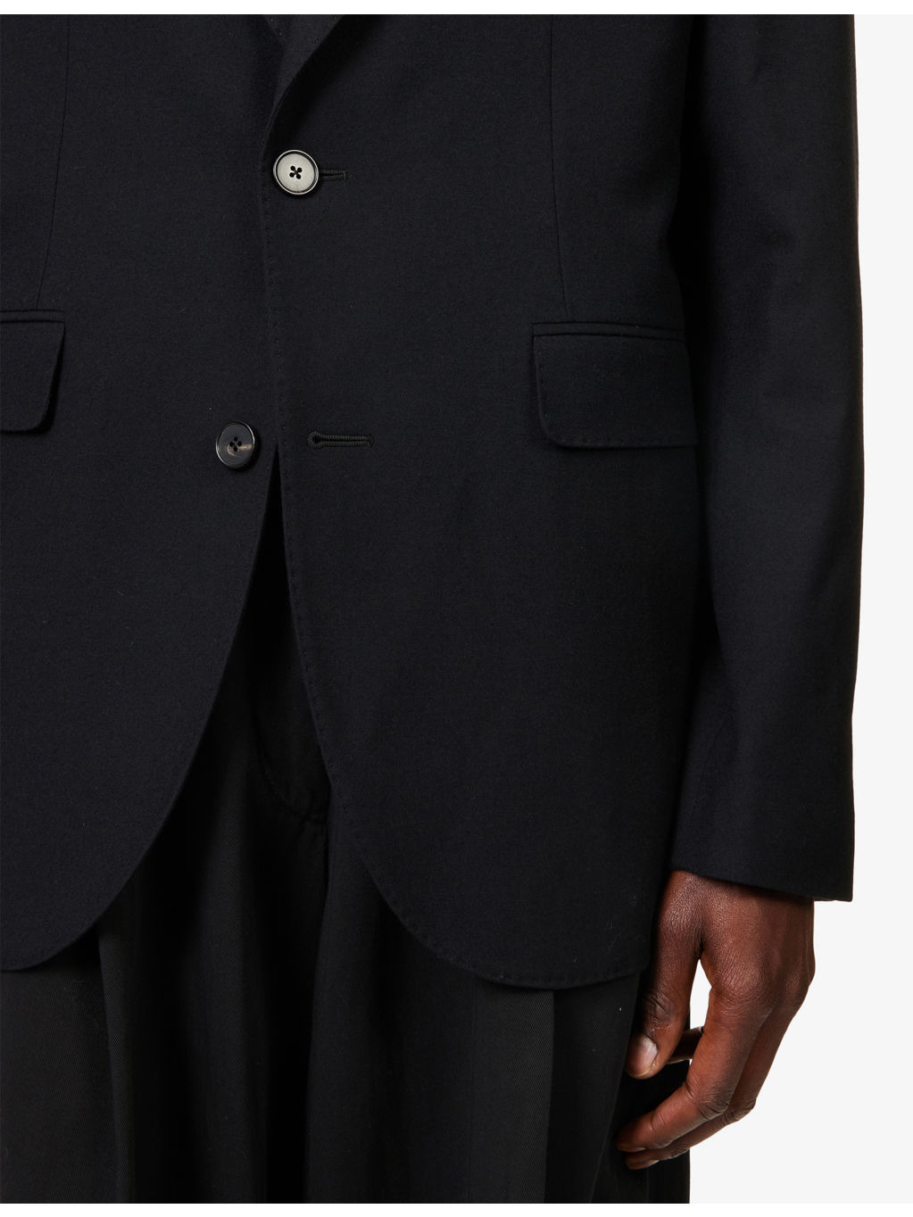 Regular-Fit Notch-Lapels Wool Blazer - 5