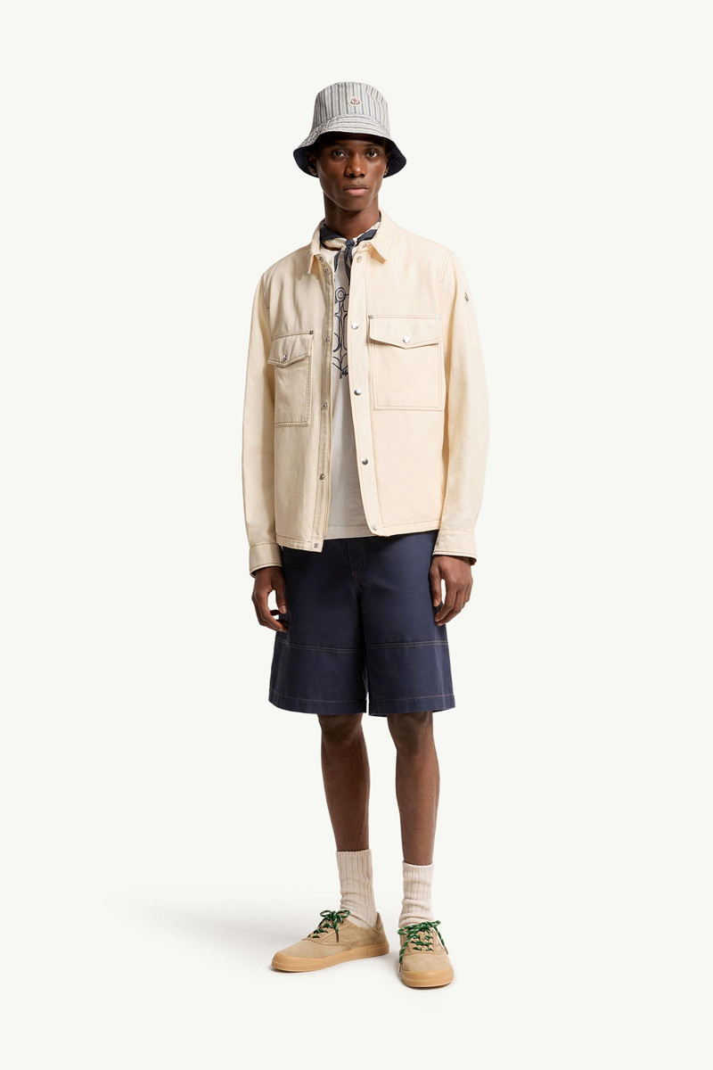 Moncler Watagua Cotton & Linen Blend Shirt Jacket outlook