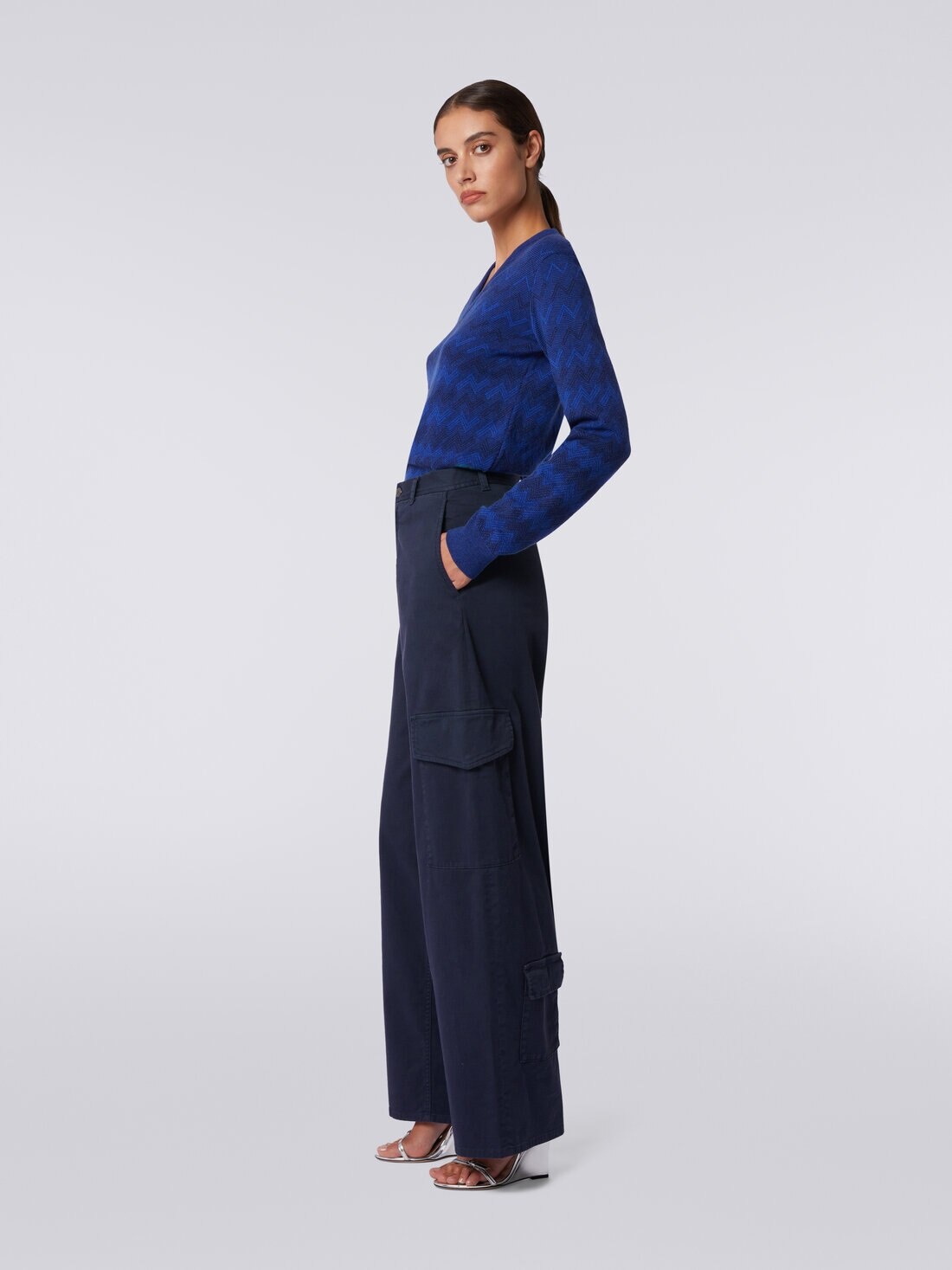 Cotton cargo trousers - 3