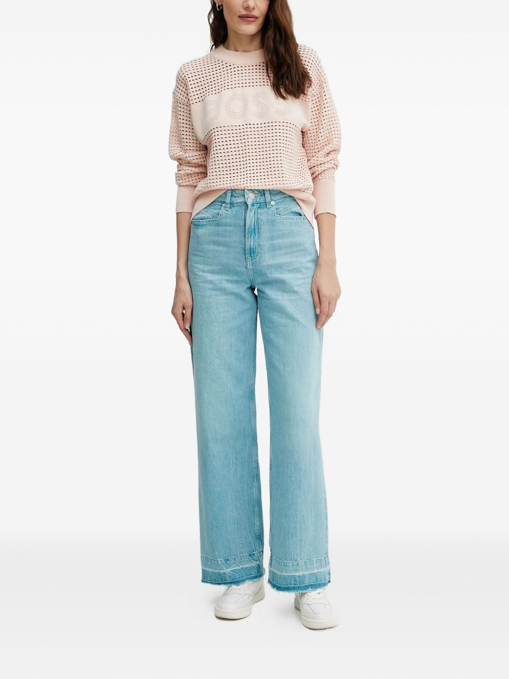 frayed-hem jeans - 2