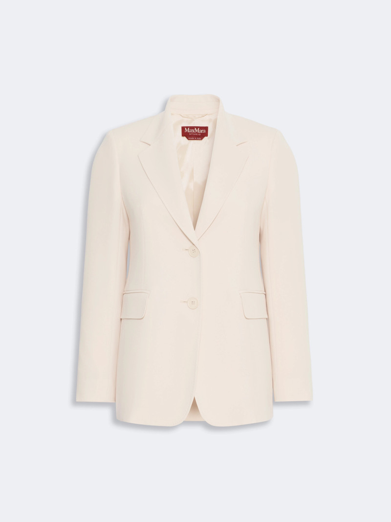 LINZ Single-breasted cady blazer - NATURAL 1