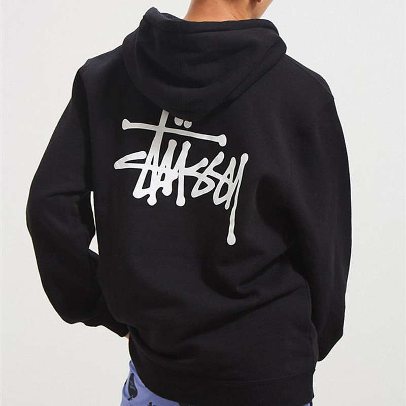 Stussy Basic Alphabet Logo Pullover Unisex Black TBD-STUSSY-2 5