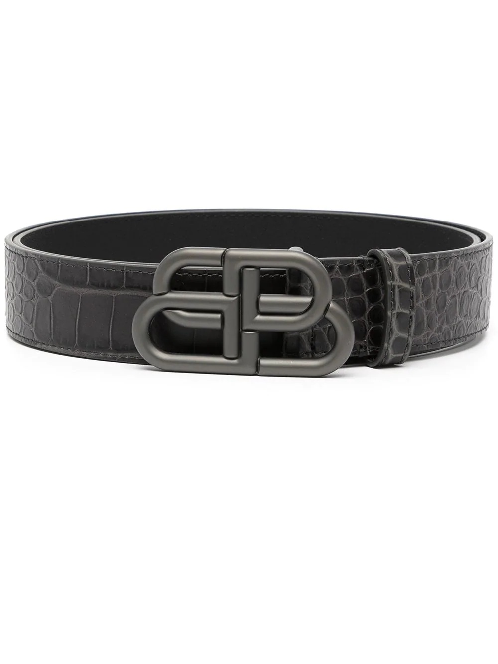 BB logo-buckle belt - 1