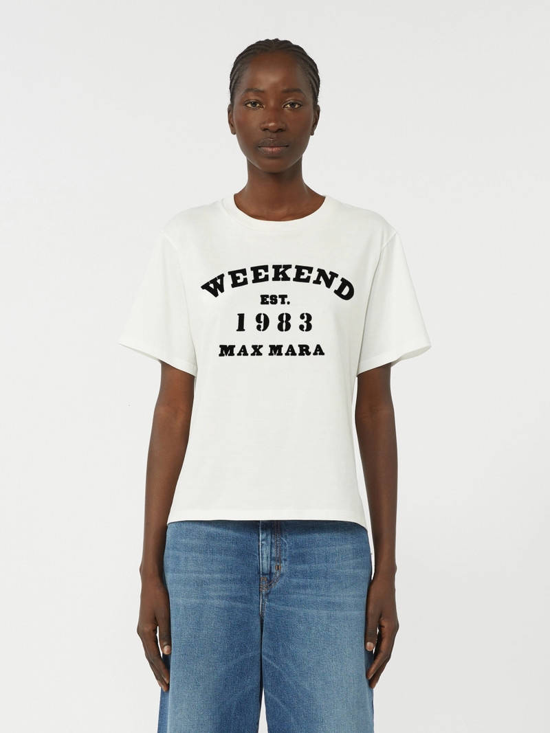 TENUE Cotton T-shirt with graphic print - WHITE 3