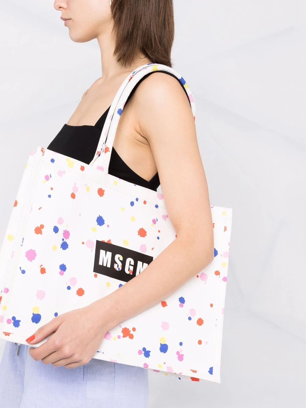 logo-print tote bag - 3