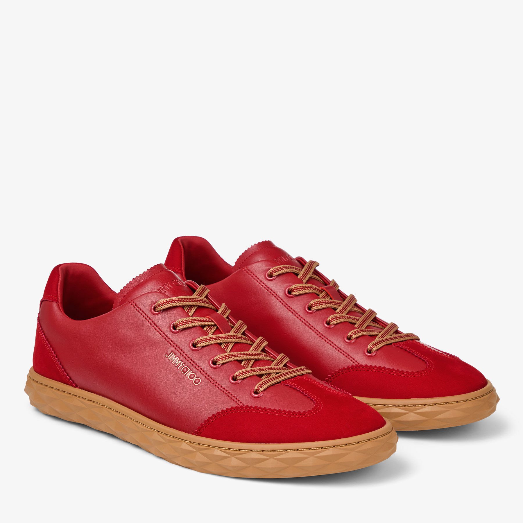 Diamond Light Flex/M
Ruby Red Leather Trainers - 2