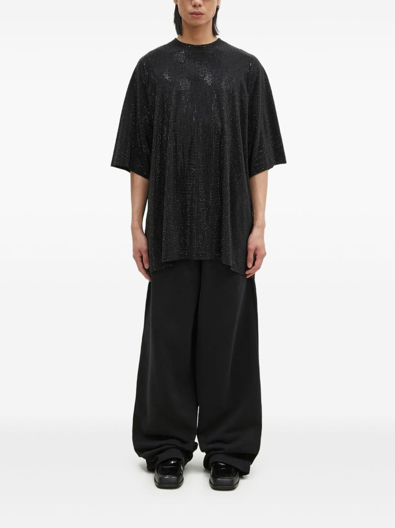 rhinestone-embellished T-shirt 1