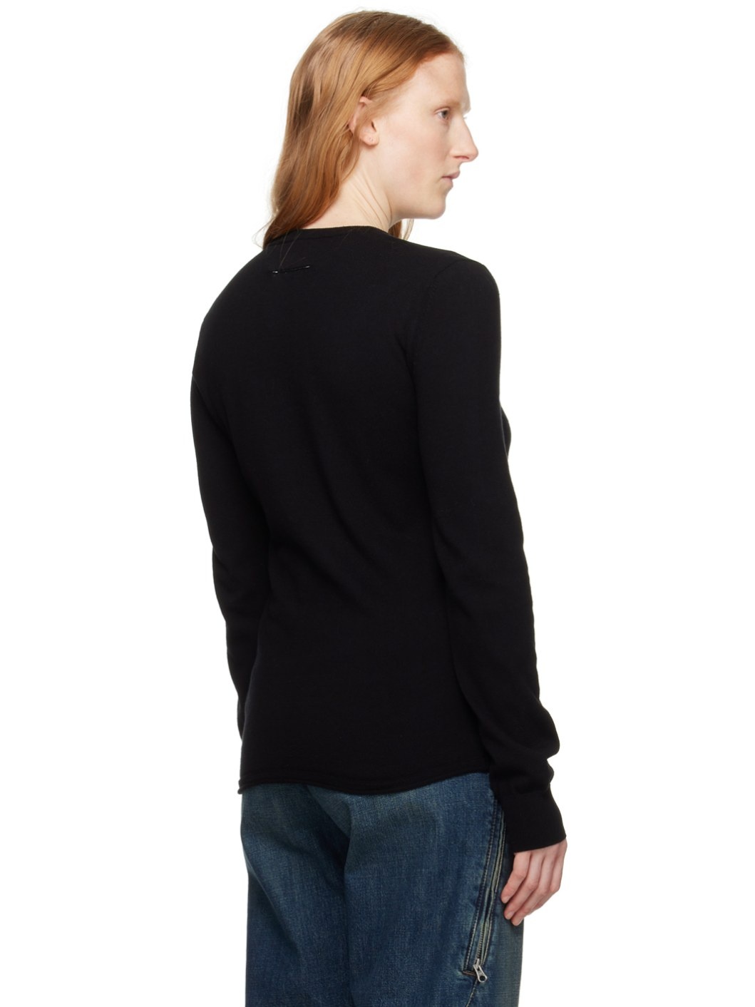 Black Intarsia Sweater - 3