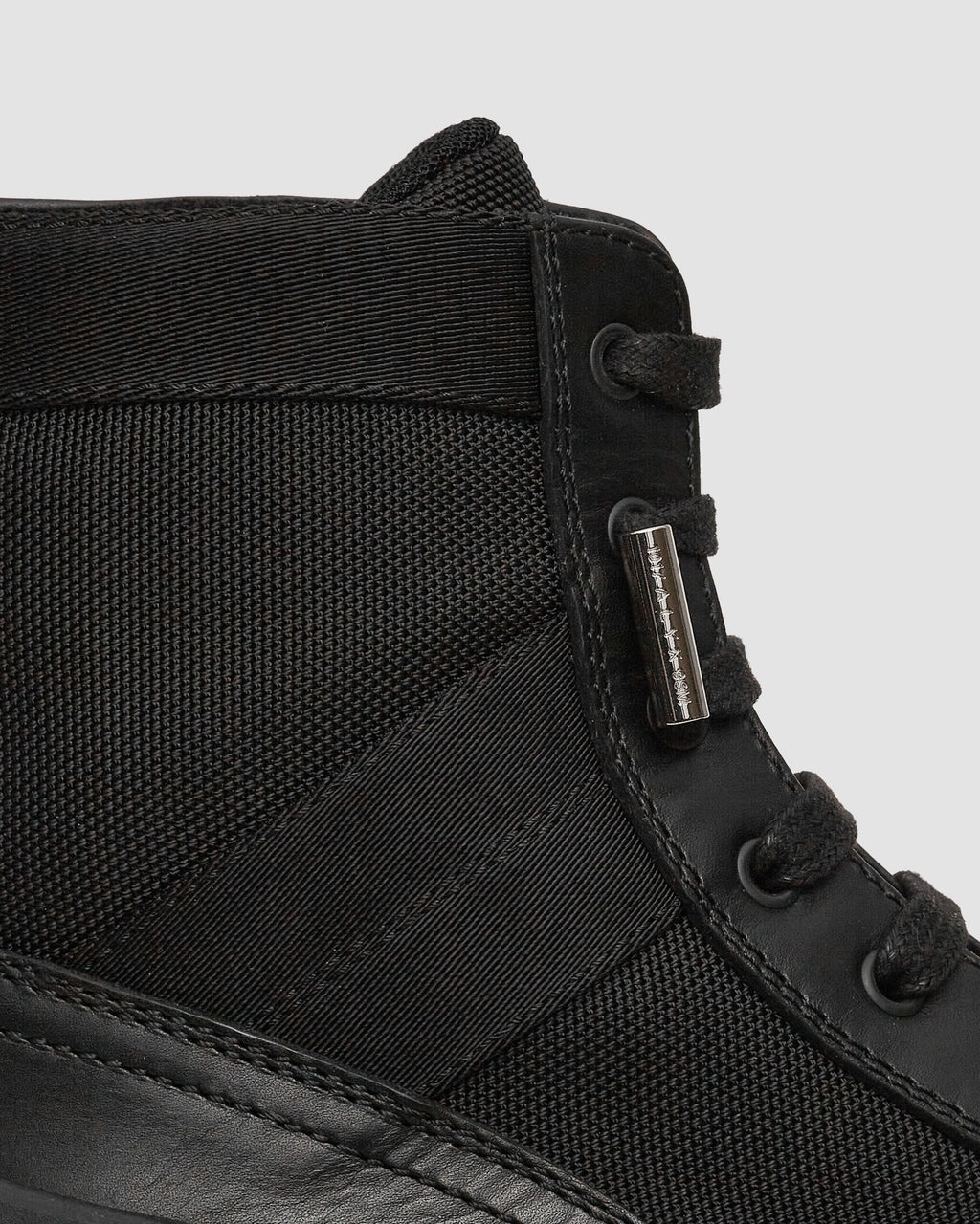NYLON AND LEATHER LACE UP BOOT WITH VIBRAM SOLE - 7