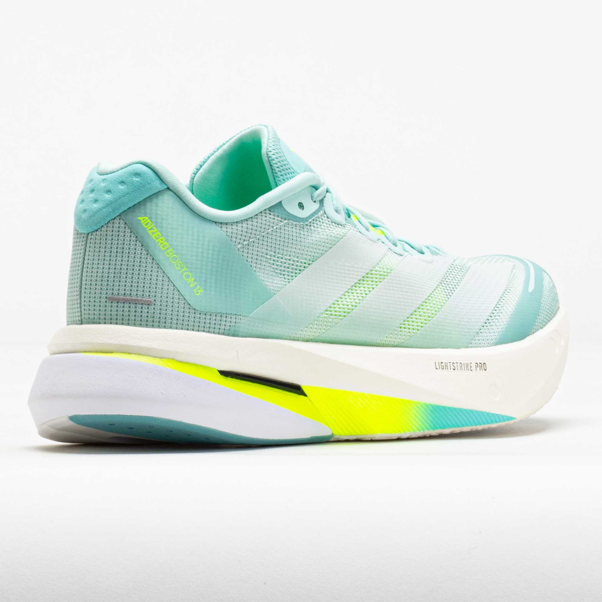 adidas Adizero Boston 13 Women's Aqua/Zero Metallic/Lucid Lemon - 6