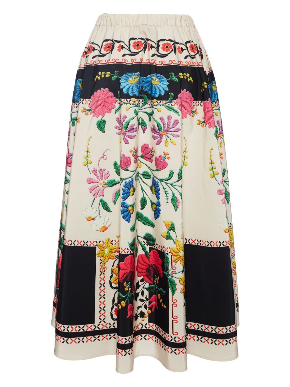 Piazza PlacÃ©e-print midi skirt - 5