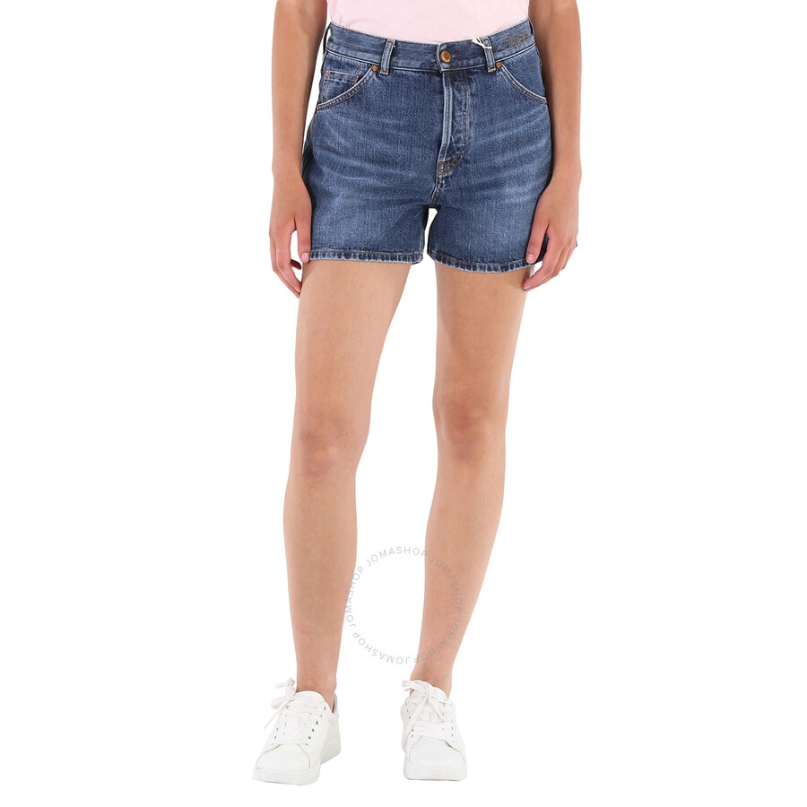 Chloe Ladies Kadovar High-Waisted Denim Jean Shorts - 3