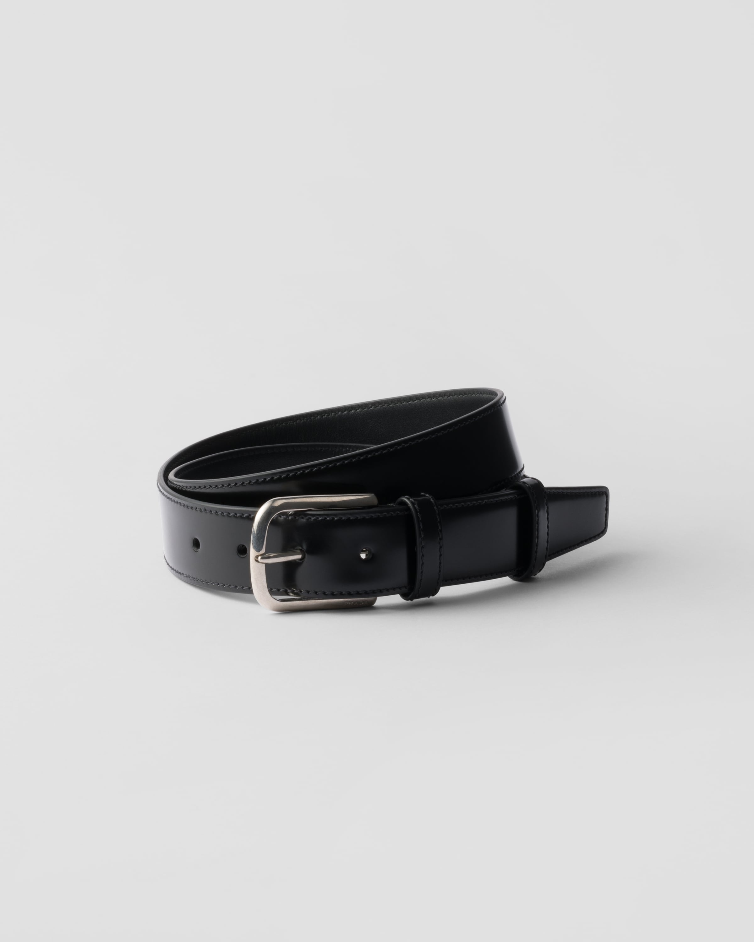 Brushed leather belt - 1