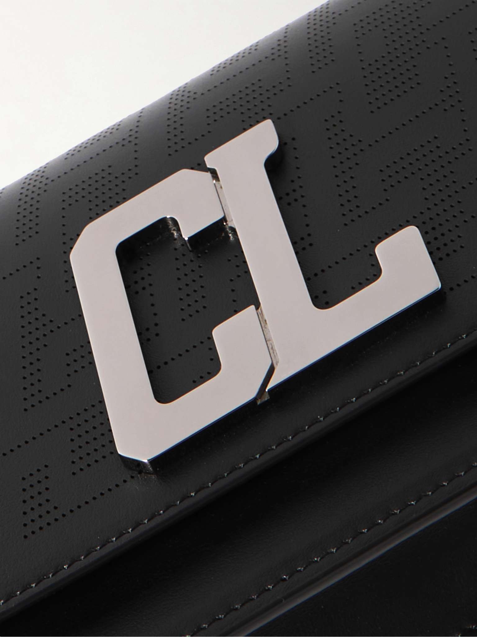 Wallstrap Loubi Logo-Embellished Studded Leather Messenger Bag - 5