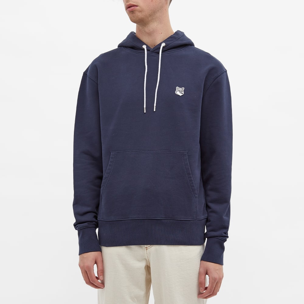 Maison Kitsuné Grey Fox Head Patch Classic Hoody - 3