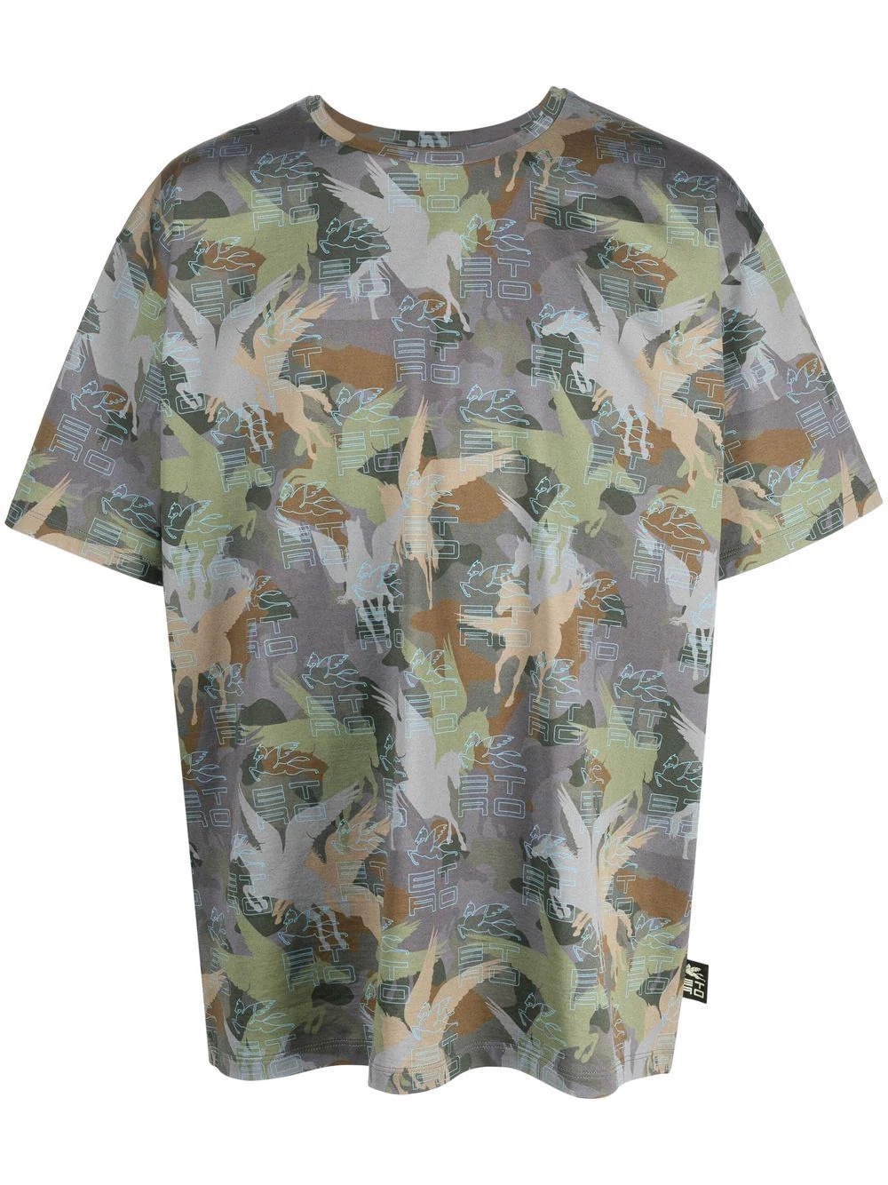 camouflage-print short-sleeve T-shirt - 1