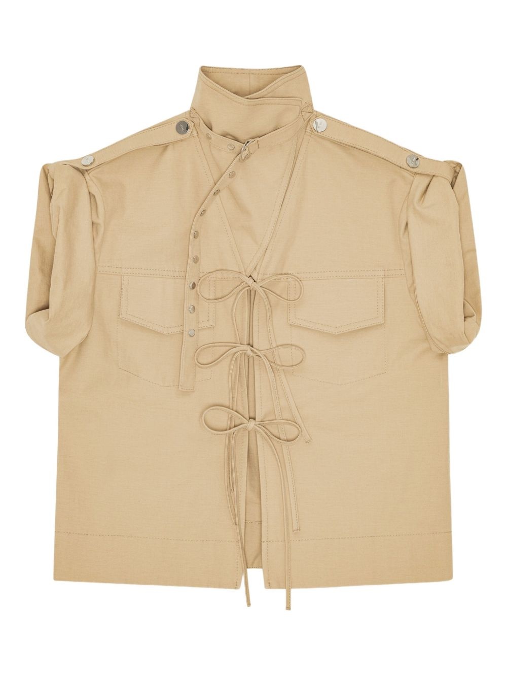 tie-fastening shirt - 4