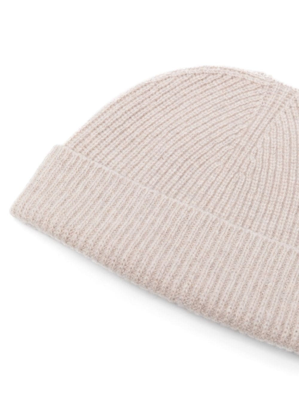cashmere ribbed beanie hat - 2