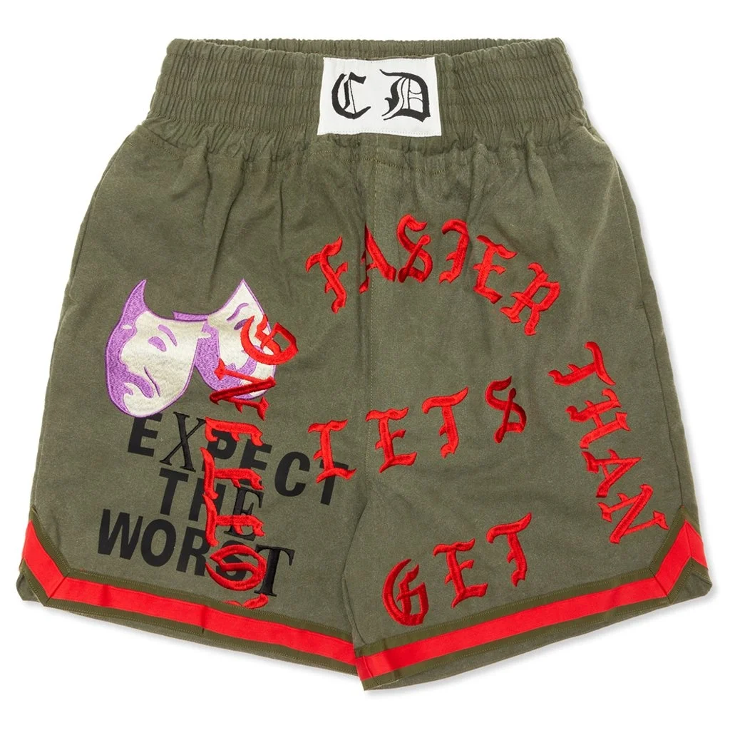 READYMADE BOXING SHORTS - GREEN - 1