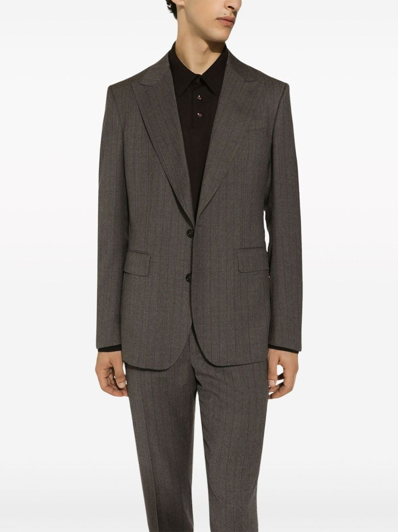 pinstripe single-breasted jacket 5