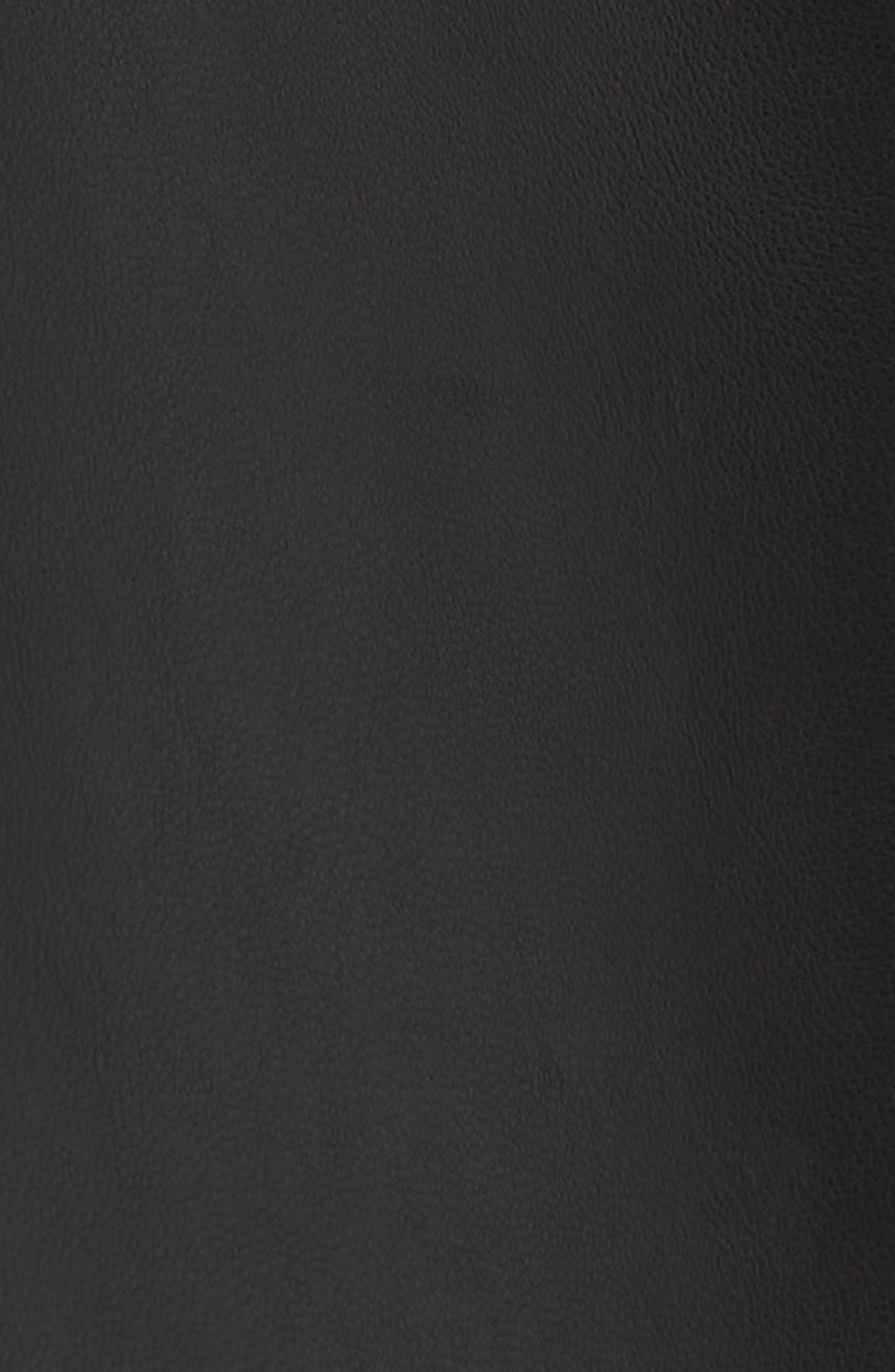 LOULOU DE SAISON Cobe Lambskin Leather Straight Leg Pants in Black at Nordstrom - 7