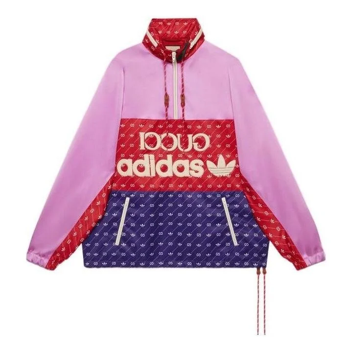 Gucci x adidas Acetate Jacket 'Pink Red Dark Blue' 691429-Z8A2G-5295 - 1