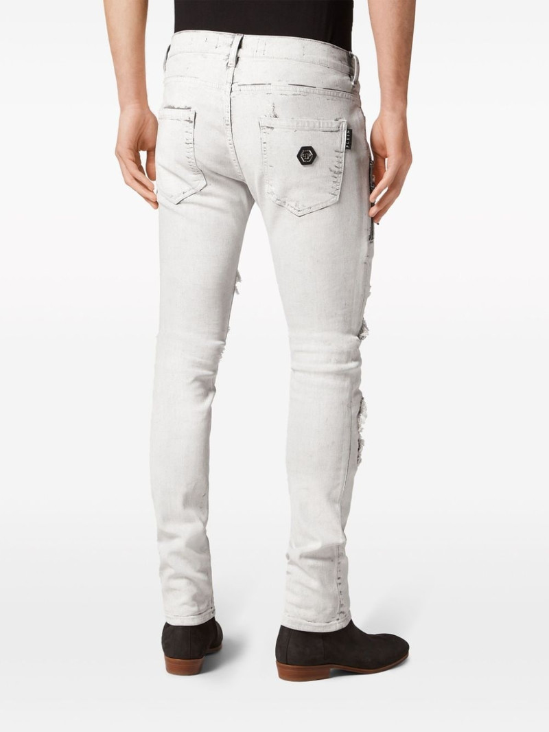 ripped stonewashed 마른 청바지 3