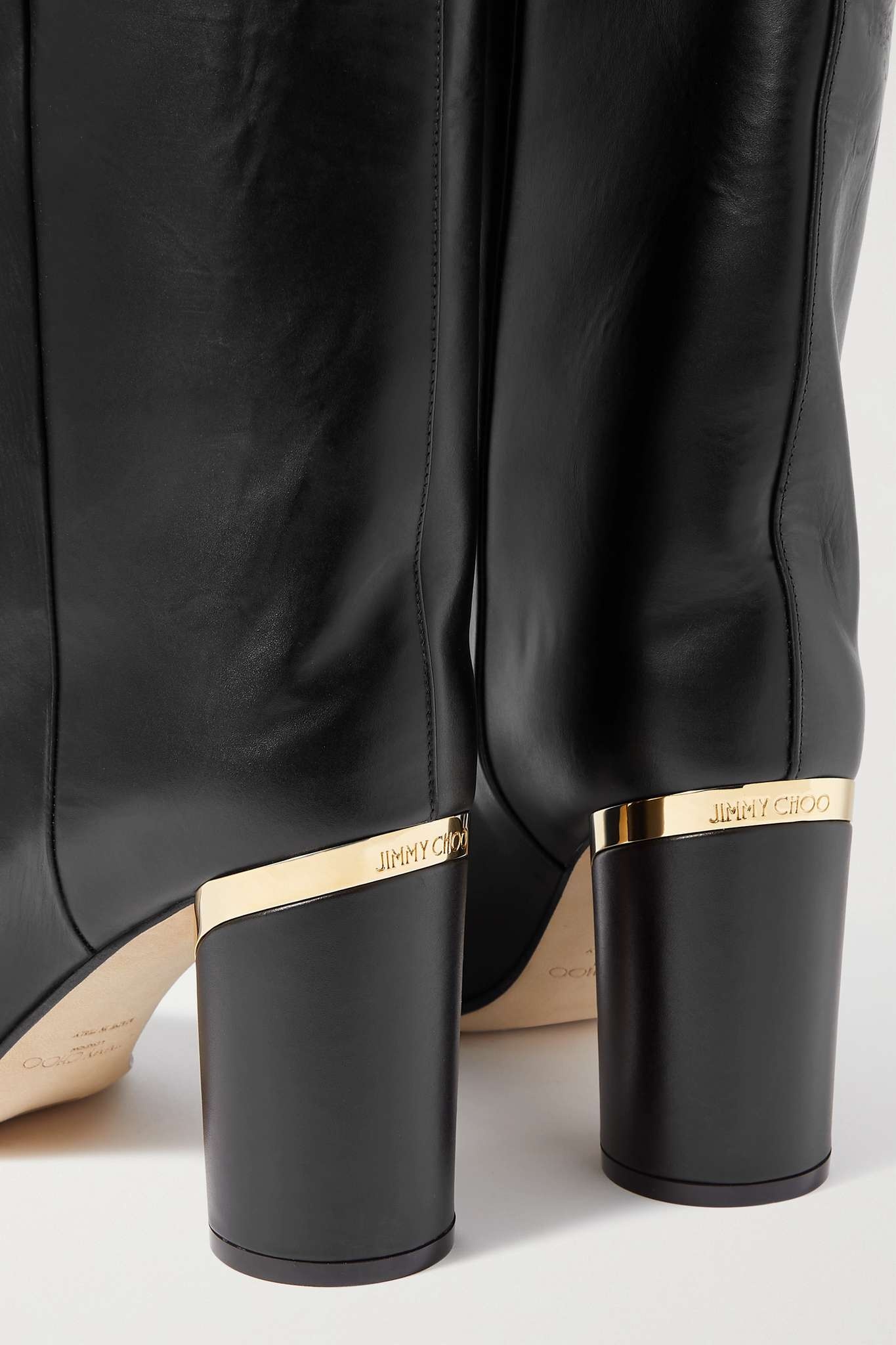 Jayla 85 glossed-leather knee boots - 4